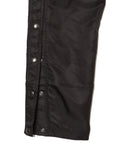 FIRE EMBROIDERY SIDE SNAP NYLON PANTS