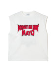 MAYO DRAGON EMBROIDERY SLEEVELESS TEE