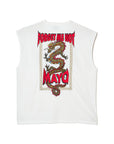 MAYO DRAGON EMBROIDERY SLEEVELESS TEE