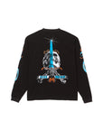 SKULL SWORD EMBROIDERY LONG SLEEVE TEE