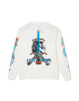 SKULL SWORD EMBROIDERY LONG SLEEVE TEE