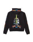 SKULL SWORD EMBROIDERY HOODIE