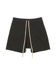 PLAIN EMBROIDERY SWEAT SHORTS