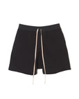 PLAIN EMBROIDERY SWEAT SHORTS