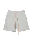 PLAIN EMBROIDERY SWEAT SHORTS