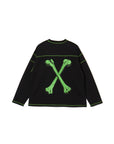 CROSS BONE EMBROIDERY CREW NECK SWEAT