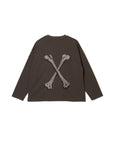 CROSS BONE EMBROIDERY CREW NECK SWEAT