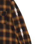 STUD LOOK EMBROIDERY CHECK SHIRT