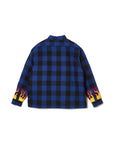 FIRE EMBROIDERY CHECK SHIRT JKT