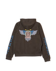 FORGET ME NOT EMBROIDERY ZIPUP HOODIE