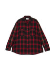STUD LOOK EMBROIDERY CHECK SHIRT