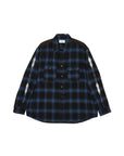 STUD LOOK EMBROIDERY CHECK SHIRT