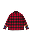 FIRE EMBROIDERY CHECK SHIRT JKT