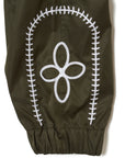 WESTERN EMBROIDERY NYLON CARGO PANTS