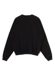 SPEECH BUBBLE GARMENT DYE EMBROIDERY CREW NECK SWEAT