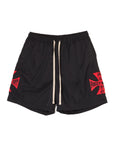 IRON CROSS EMBROIDERY 2WAY NYLON SHORTS