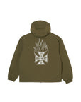 FIRE IRON CROSS EMBROIDERY NYLON JKT