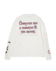 A SKELETON IN THE CLOSET EMBROIDERY LONG SLEEVE TEE