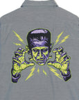 THUNDER FRANKEN EMBROIDERY LONG SLEEVED BUTTON-DOWN SHIRT
