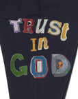 TRUST IN GOD EMBROIDERY SWEAT PANTS