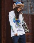 MAYO IN WONDERLAND PRINT LONG SLEEVE TEE
