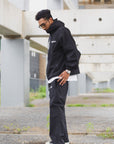 FIRE IRON CROSS EMBROIDERY NYLON PANTS