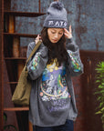 MAYO IN WONDERLAND PRINT LONG SLEEVE TEE