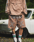 MAYO BONES Embroidery Nylon Shorts