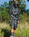 THUNDER TRIBAL CAMO NYLON ANORAK