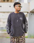 CROSS BORN SNAKE PRINT LONG SLEEVE TEE