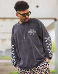 CROSS BORN SNAKE PRINT LONG SLEEVE TEE