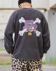 CROSS BORN SNAKE PRINT LONG SLEEVE TEE