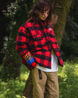 FIRE EMBROIDERY CHECK SHIRT JKT