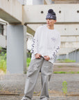 CROSS BORN SNAKE PRINT LONG SLEEVE TEE