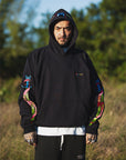 SKULL SWORD EMBROIDERY HOODIE