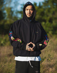 SKULL SWORD EMBROIDERY HOODIE
