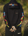 SKULL SWORD EMBROIDERY HOODIE
