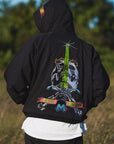 SKULL SWORD EMBROIDERY HOODIE
