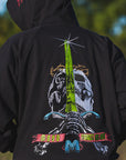 SKULL SWORD EMBROIDERY HOODIE