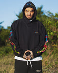 SKULL SWORD EMBROIDERY HOODIE