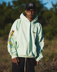 SKULL SWORD EMBROIDERY HOODIE