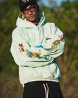 SKULL SWORD EMBROIDERY HOODIE