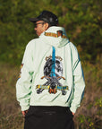 SKULL SWORD EMBROIDERY HOODIE