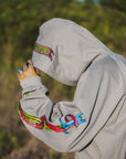 SKULL SWORD EMBROIDERY HOODIE