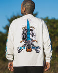 SKULL SWORD EMBROIDERY LONG SLEEVE TEE