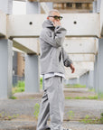 FIRE IRON CROSS EMBROIDERY NYLON PANTS
