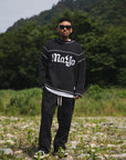 CROSS BONE EMBROIDERY CREW NECK SWEAT