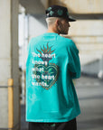 MARIA EMBROIDERY & PRINT RHINE STONE SHORT SLEEVE TEE