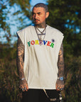 MAYO FOREVER EMBROIDERY SLEEVELESS TEE