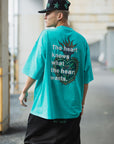 MARIA EMBROIDERY & PRINT RHINE STONE SHORT SLEEVE TEE